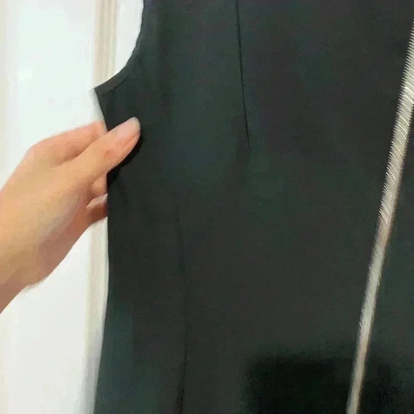 Narciso Rodriguez Elegant Black Dress designer size 4 vintage - Picture 8 of 16